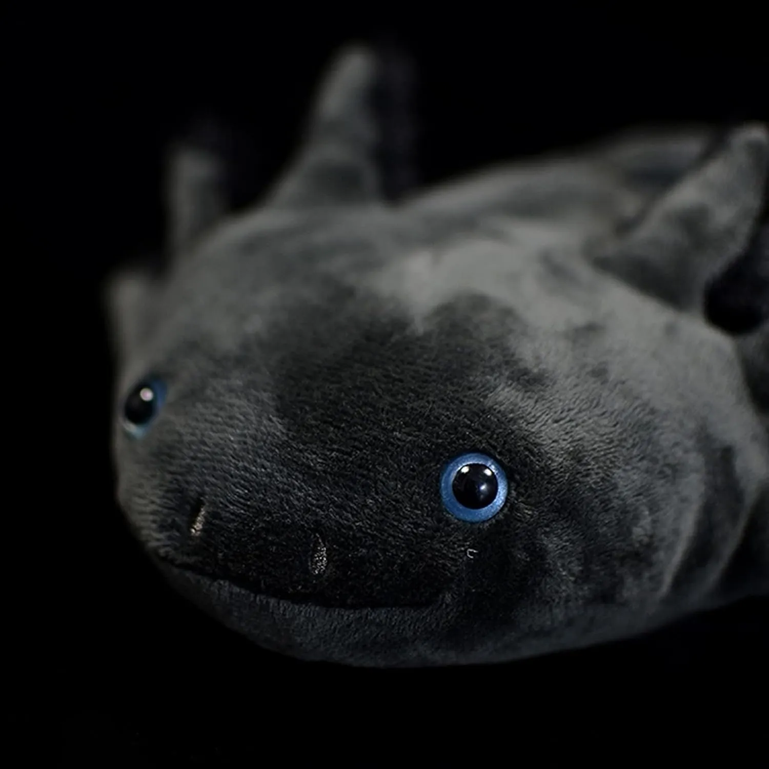 ZHONGXIN MADE Simulation Axolotl Plush Toy - 20" Soft Realistic Gray Axolotl Fish Lizard Creepy Stuffed Animal Cute Gray Reptilian Toy, Unique Plush Gift Collection for Kids